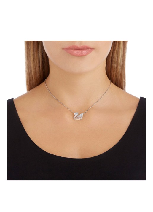 Swarovski Iconic Swan hanger - voorkant 2 zilver