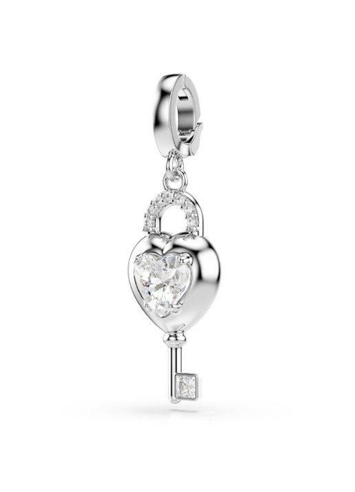 Swarovski Idyllia bedeltje met kristal - detail zilver