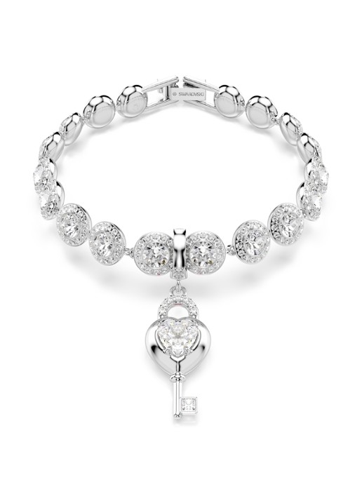 Swarovski Idyllia bedeltje met kristal - detail 5 zilver