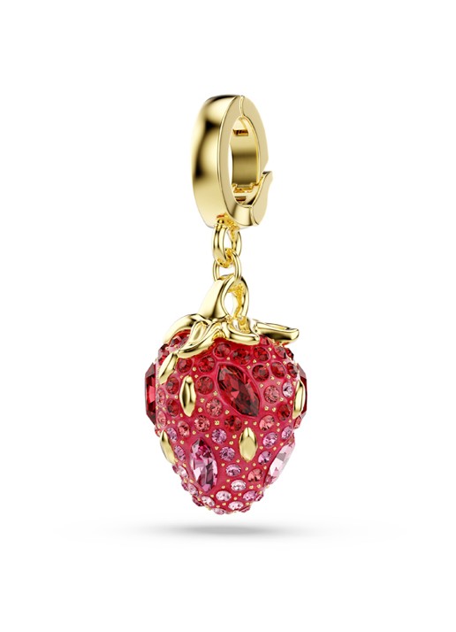 Swarovski Idyllia bedeltje met kristal - detail goud