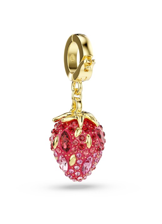 Swarovski Idyllia bedeltje met kristal - detail 4 goud
