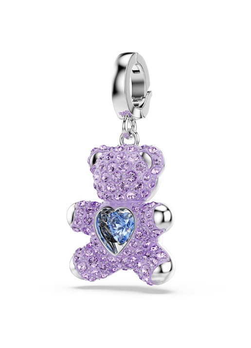 Swarovski Idyllia bedeltje met kristal - detail 2 zilver