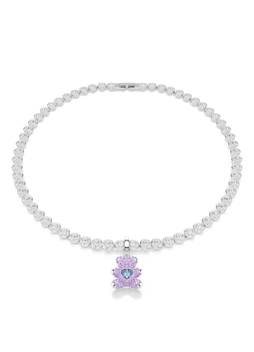 Swarovski Idyllia bedeltje met kristal - detail 6 zilver