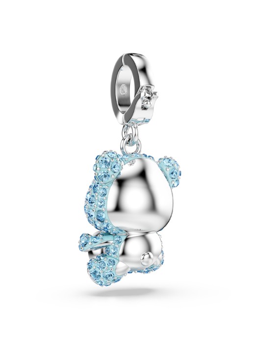 Swarovski Idyllia bedeltje met kristal - detail 4 zilver