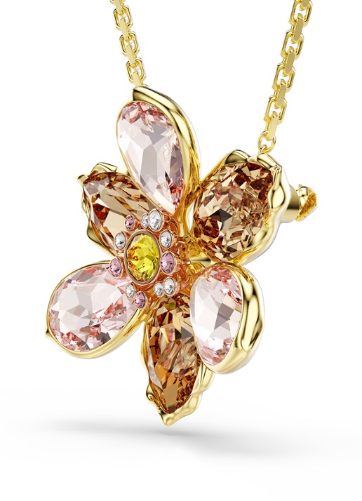 Swarovski Idyllia ketting met kristal - detail 4 goud