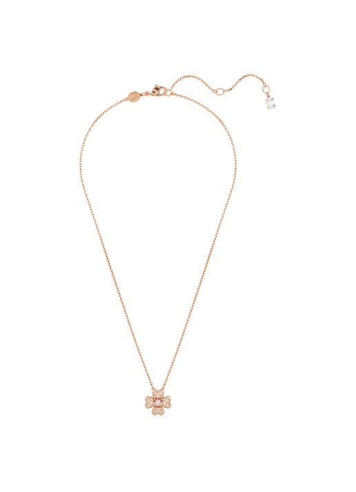 Swarovski Idyllia ketting verguld - voorkant 4 roségoud