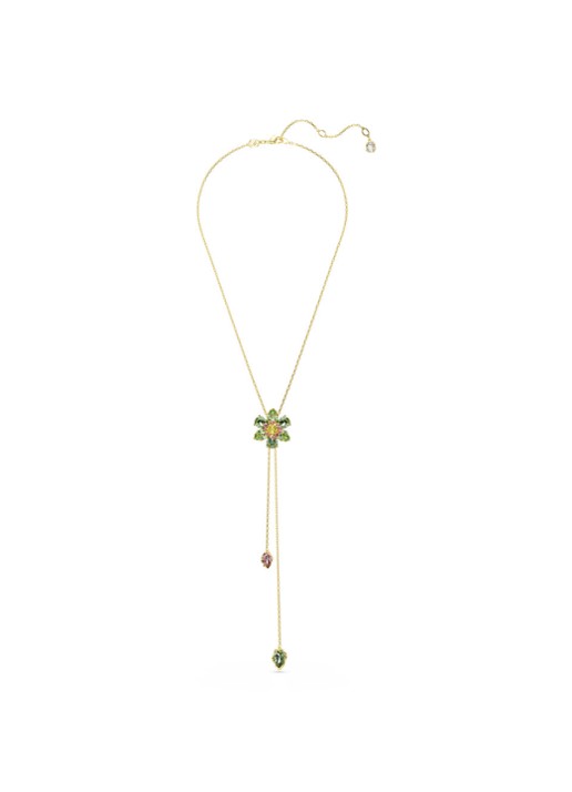 Swarovski Idyllia ketting verguld  - detail goud