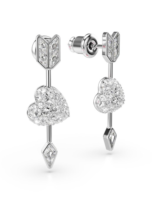 Swarovski Idyllia oorstekers van zilver  - detail 2 zilver
