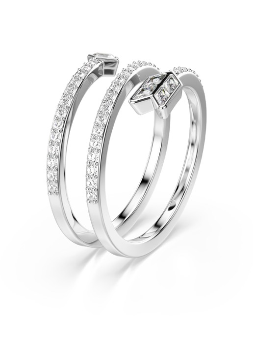 Swarovski Idyllia ring met kristal 52 - detail 2 zilver
