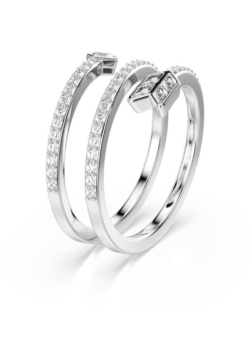 Swarovski Idyllia ring met kristal 58 - detail 2 zilver