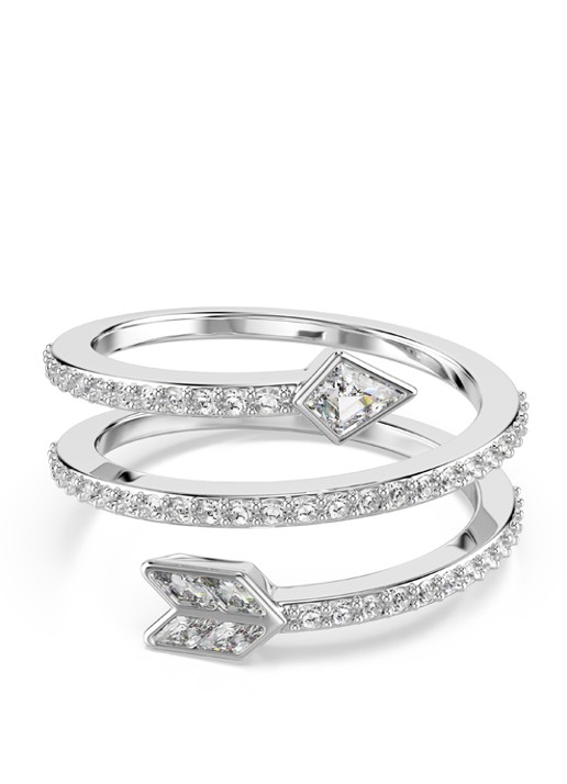 Swarovski Idyllia ring met kristal 58 - voorkant zilver