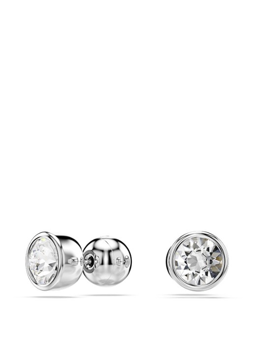 Swarovski Imber oorknopjes met kristal - detail zilver