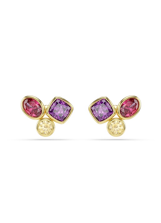 Swarovski Imber oorstekers verguld  - voorkant 4 goud