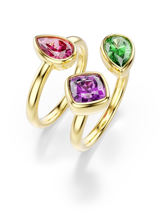 Swarovski Imber ring verguld 50 - detail goud