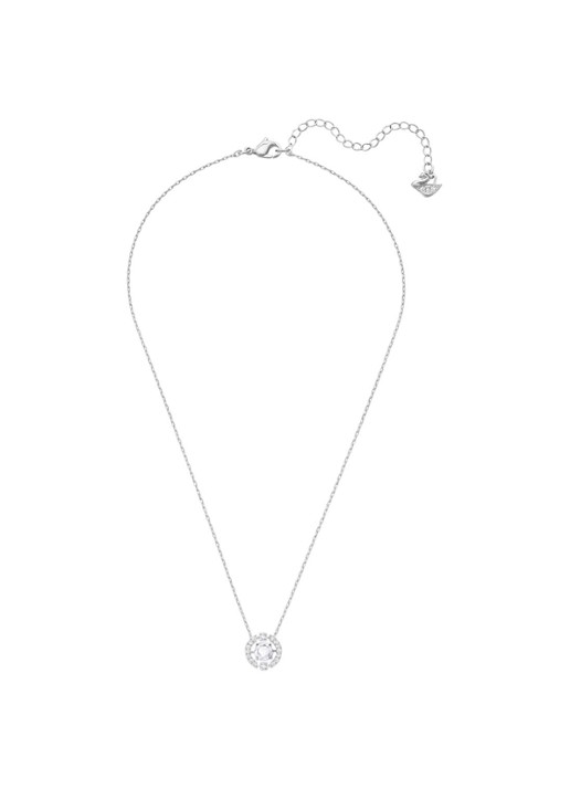 Swarovski Ketting met kristal - detail zilver