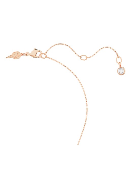 Swarovski Luna ketting verguld - detail roségoud