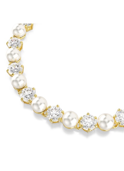 Swarovski Matrix armband met kristal - detail 3 goud