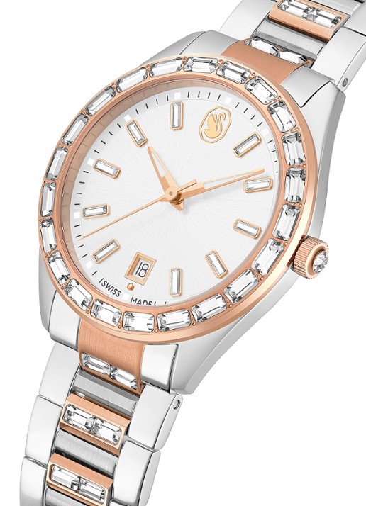 Swarovski Matrix horloge 5734663  - detail 4 zilver