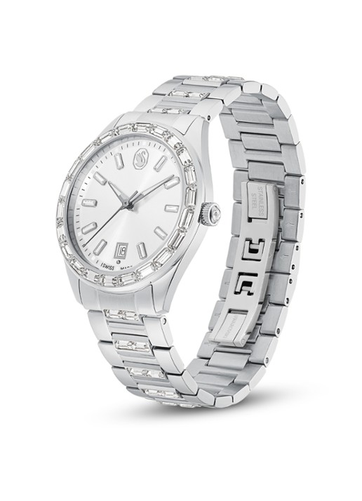 Swarovski Matrix horloge 5734665 - detail 2 zilver