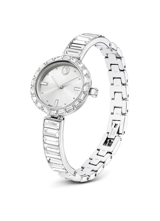 Swarovski Matrix horloge met kristal 5677487 - detail zilver