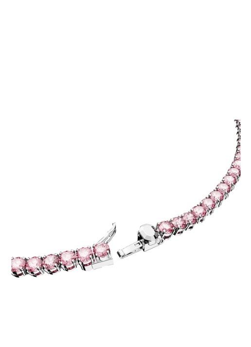 Swarovski Matrix ketting met kristal - detail 2 zilver