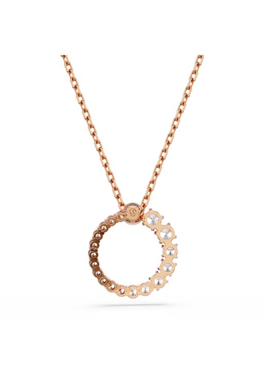Swarovski Matrix ketting met kristal - detail 4 roségoud