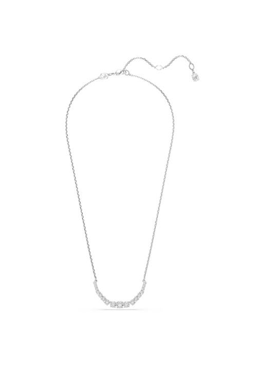 Swarovski Matrix ketting met kristal - detail zilver