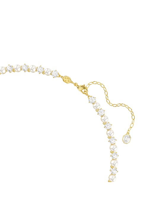 Swarovski Matrix ketting met kristal - detail 2 goud