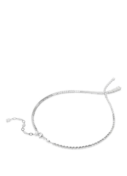 Swarovski Matrix ketting met zirkonia - detail 4 zilver