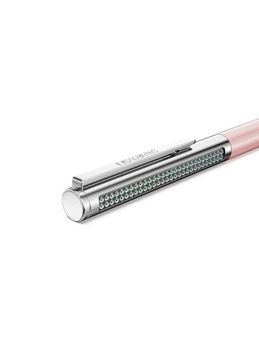 Swarovski Matrix pen met Swarovski kristal - detail 3 roze