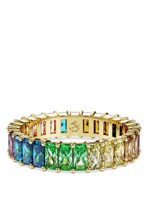 Swarovski Matrix ring verguld 52