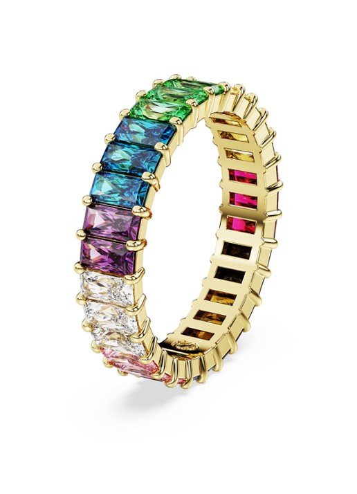 Swarovski Matrix ring verguld 55 - detail 2 goud