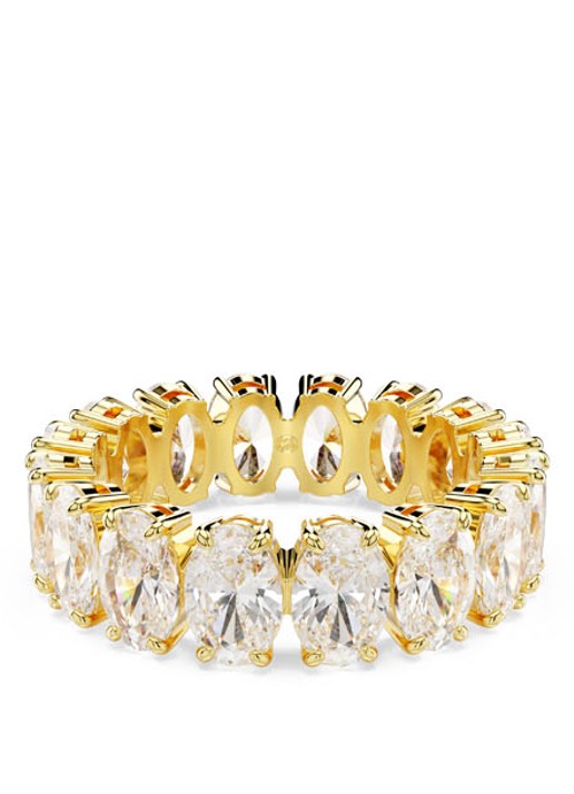Swarovski Matrix ring verguld 55 - voorkant goud