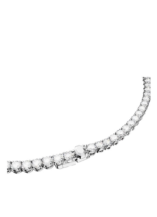 Swarovski Matrix set van ketting en oorknopjes met kristal - detail 5 zilver