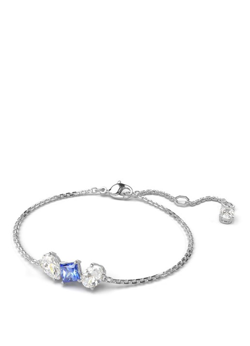 Swarovski Mesmera armband met kristal - voorkant 4 zilver