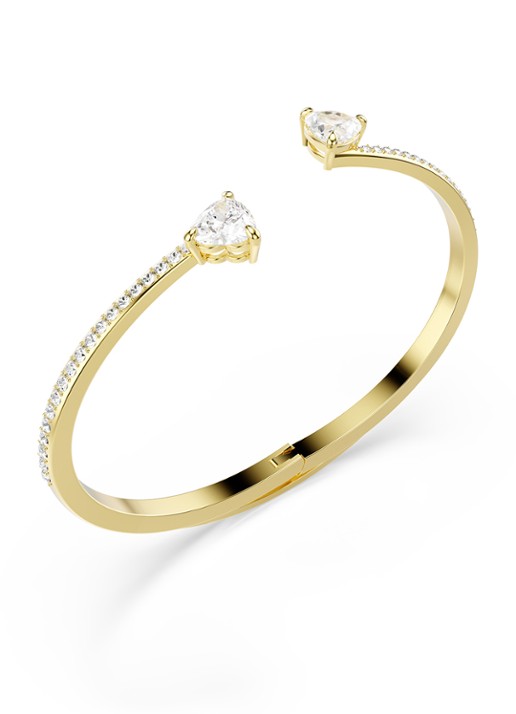 Swarovski Mesmera bangle met zirkonia M - detail 2 goud