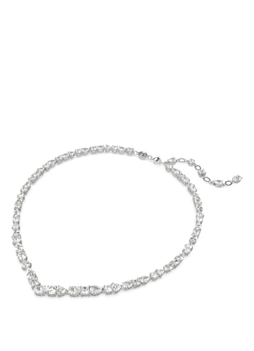 Swarovski Mesmera ketting met kristal - voorkant 4 zilver