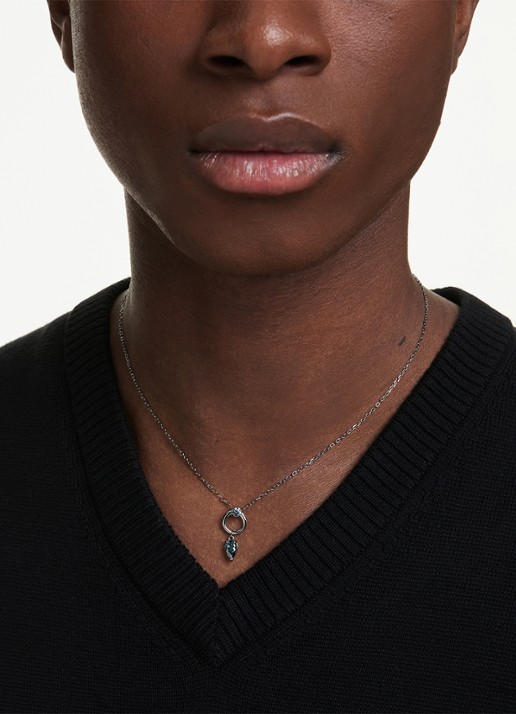 Swarovski Mesmera ketting met zirkonia - voorkant 6 zilver