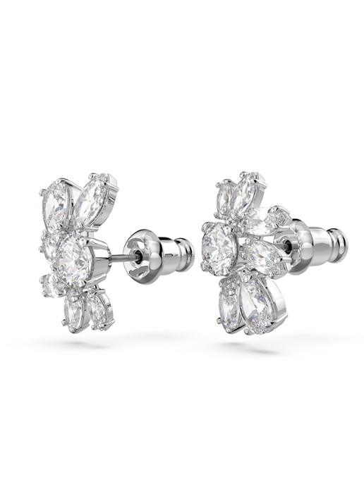 Swarovski Mesmera oorknopjes met zirkonia - detail 2 zilver