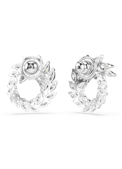 Swarovski Mesmera oorstekers met kristal - detail 4 zilver