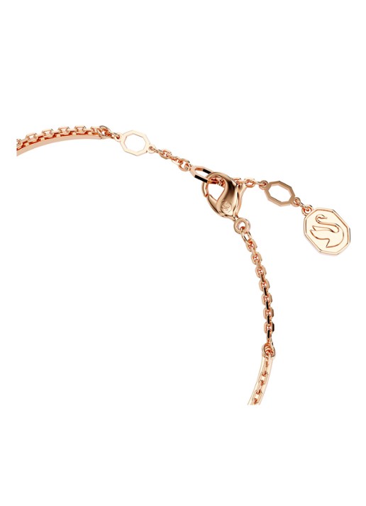 Swarovski Meteora bangle met kristal M - detail 2 roségoud