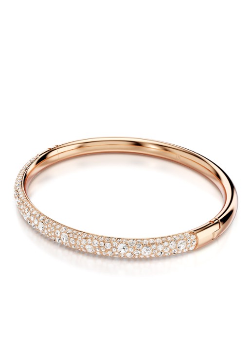 Swarovski Meteora bangle verguld L - detail 2 roségoud