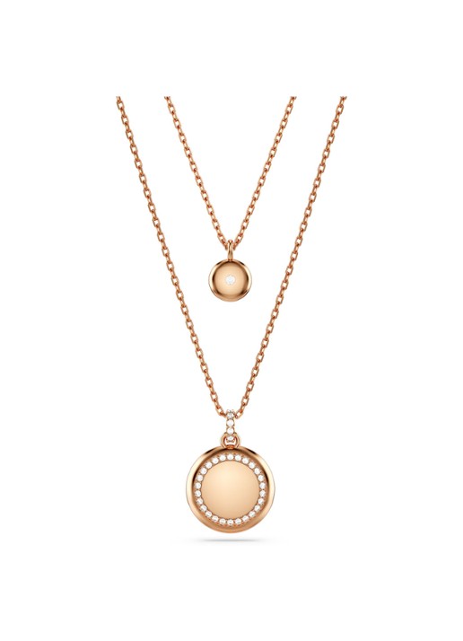 Swarovski Meteora ketting verguld  - detail 3 roségoud