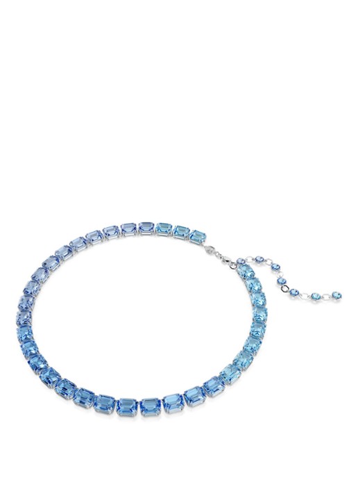 Swarovski Millenia ketting met Swarovski ReCreated™ kristal - detail 2 blauw