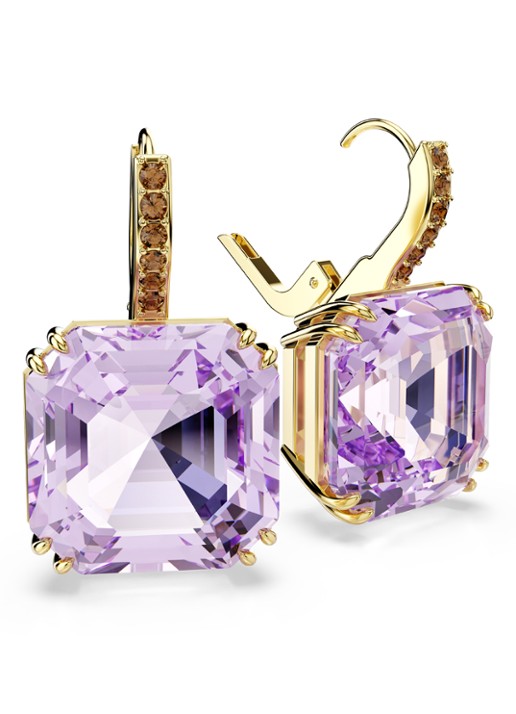 Swarovski Millenia oorhangers verguld - detail 3 goud