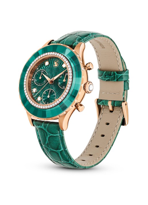Swarovski Octea Chrono horloge 5672931 - detail 2 groen