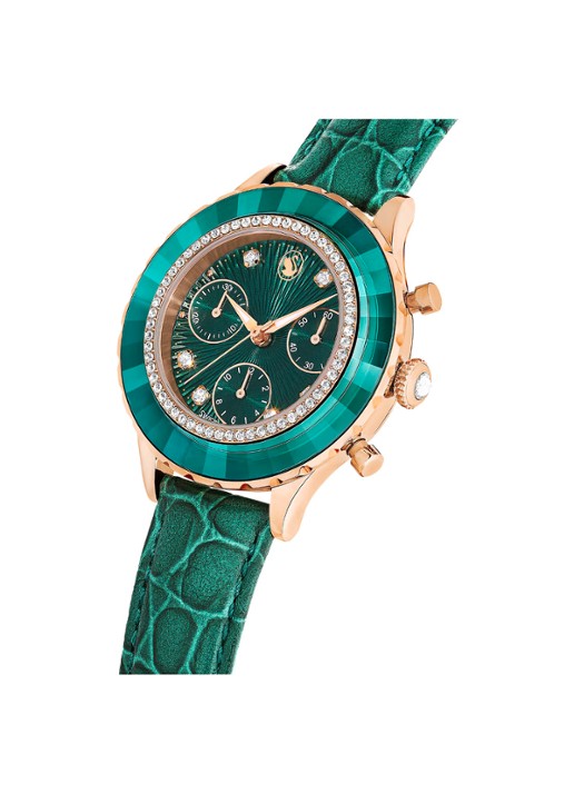 Swarovski Octea Chrono horloge 5672931 - detail 4 groen