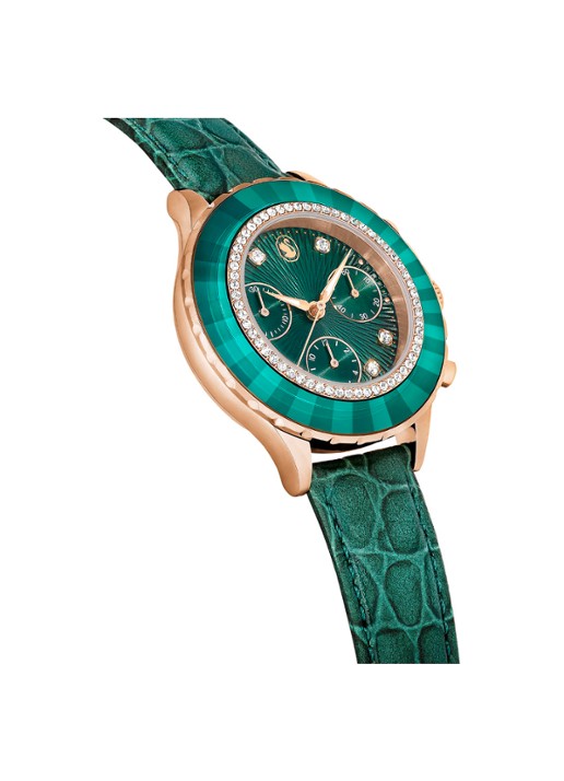 Swarovski Octea Chrono horloge 5672931 - detail 5 groen