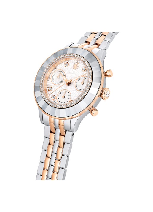 Swarovski Octea Chrono horloge 5672937 - detail 4 zilver