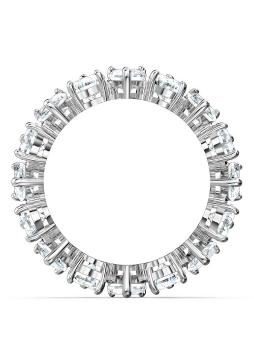 Swarovski Pear ring met kristal - detail zilver